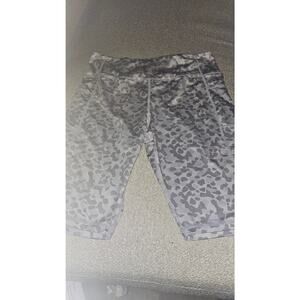 SHEIN Women's Gray Leopard Print Shorts
